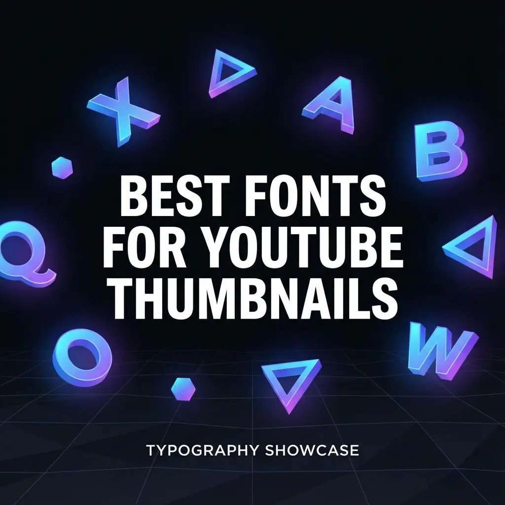 The Best Fonts for YouTube Thumbnails in 2024